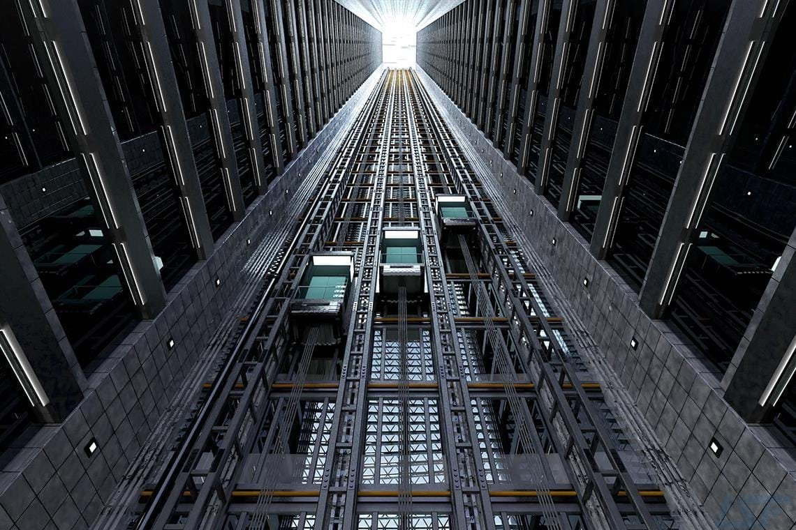 آسانسور در ساختمان